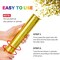 12PCS Gold Confetti Cannons – Party Poppers for Weddings, Birthdays & Celebrations
